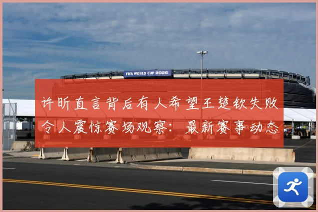许昕直言背后有人希望王楚钦失败令人震惊赛场观察：最新赛事动态与深度分析